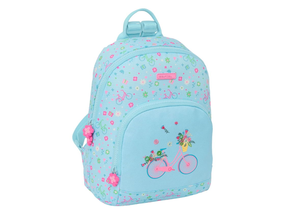 Mochila SAFTA Bicicleta Azul 25 x 30 x 13 cm