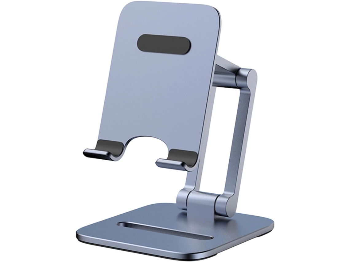 Soporte Antideslizante Para Teléfono, Tableta Y Portátil Con 3 Posiciones Para Una Comodidad Óptima, Fabricado En Aluminio.