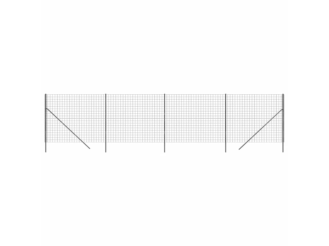 Cerca De Malla Metálica VIDAXL Antracita Acero  (2,2x10m)