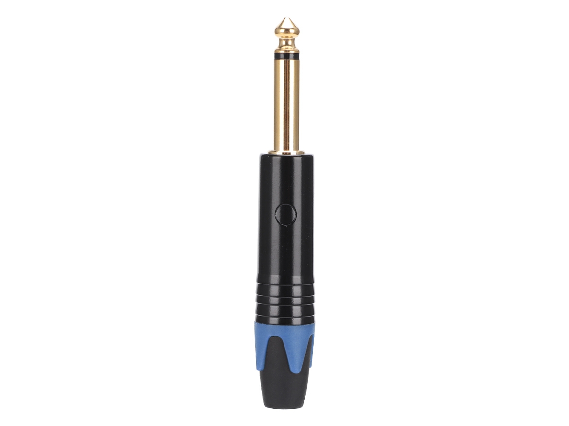 Adaptador de audio macho (conector de micrófono, oro platino)