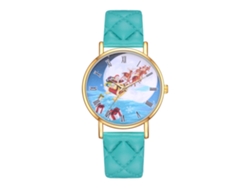 Reloj De Pulsera De Cuarzo Para Mujer Con Correa De Piel Sintética (verde)