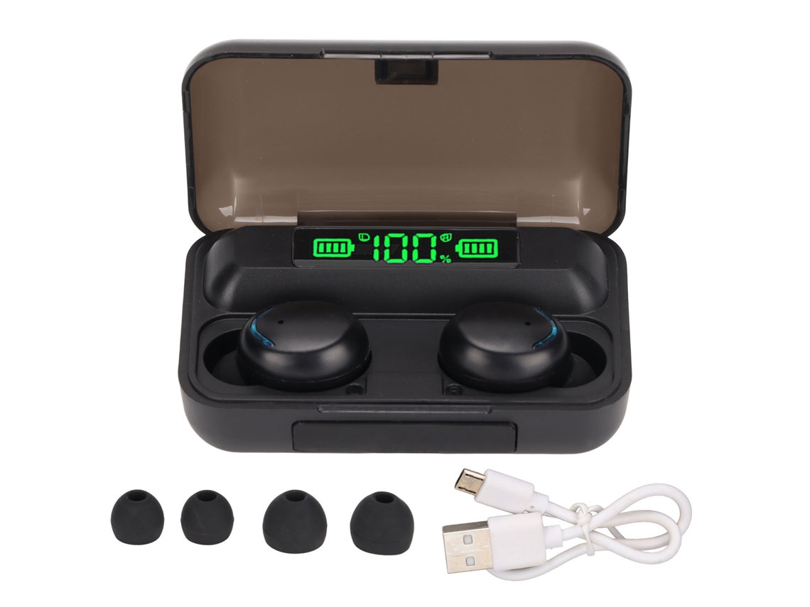 Auriculares Bluetooth F9-5c Con Control Táctil, Pantalla Digital Led, Inalámbricos Estuche De
