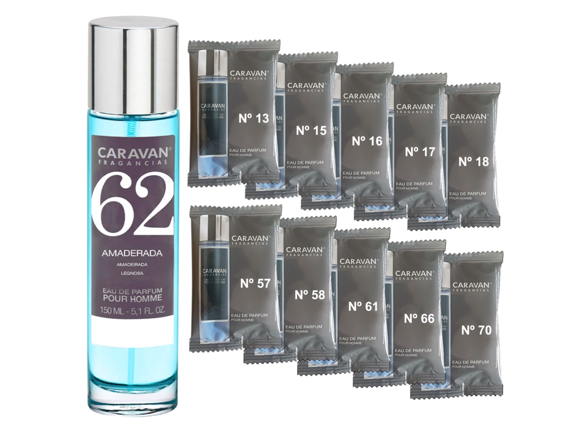 Perfume Hombre Caravan Nº62 150 Ml. Juego de 10 frascos de fragancia