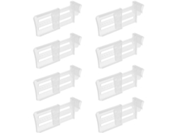 Separadores Cajones Refrigerador Pp 8 Piezas Ajustables Duraderos Organizar Eficientemente