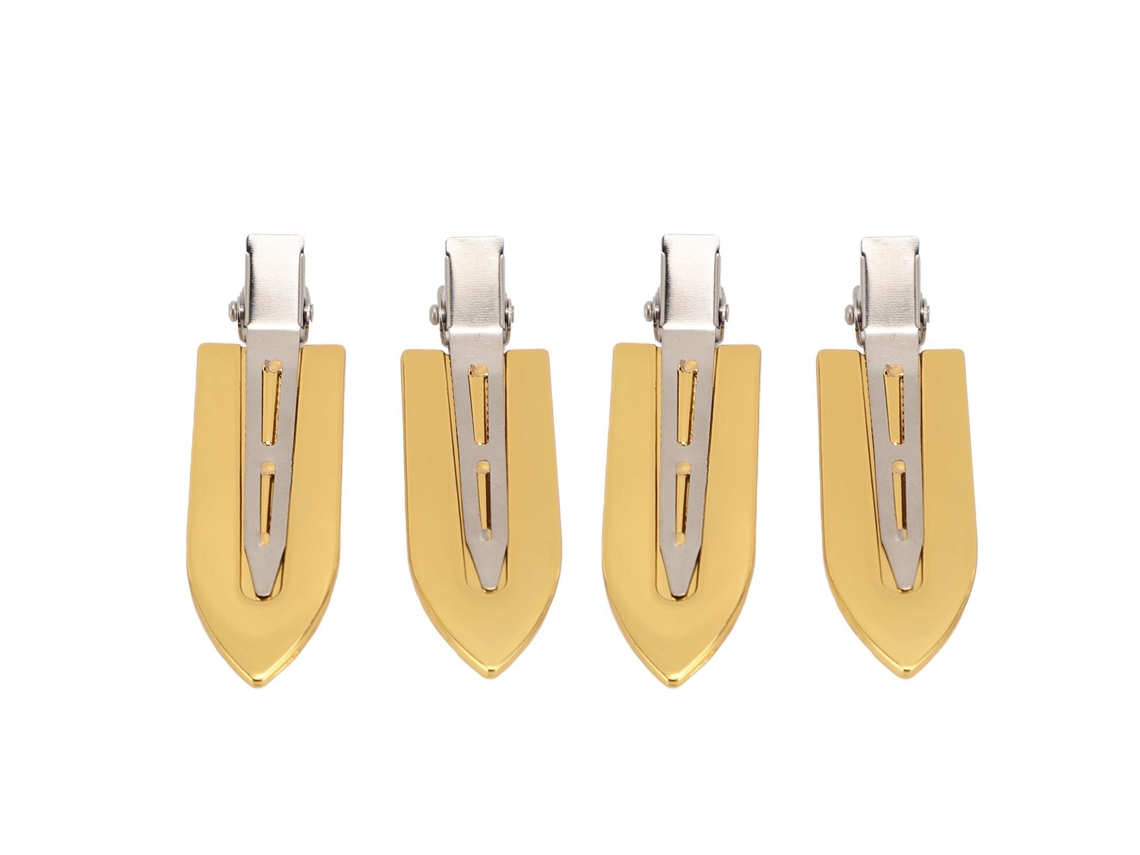 4pcs Pinzas De Pelo Sin Pliegues Evitan Rasguños Para Peinado Bangs Ondas Maquillaje Mujer Niña