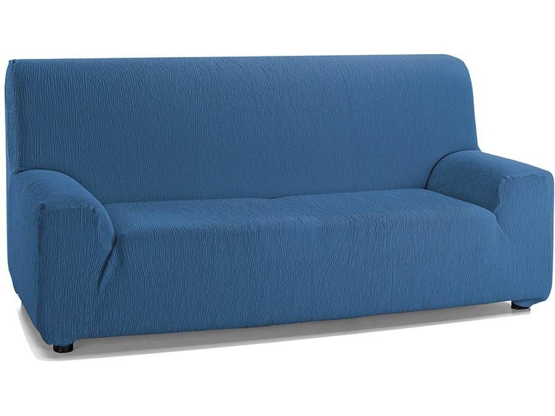 Funda de Sofá TODOPARAMICASA Emilia Azul Azafata (3 Plazas - 220 cm)