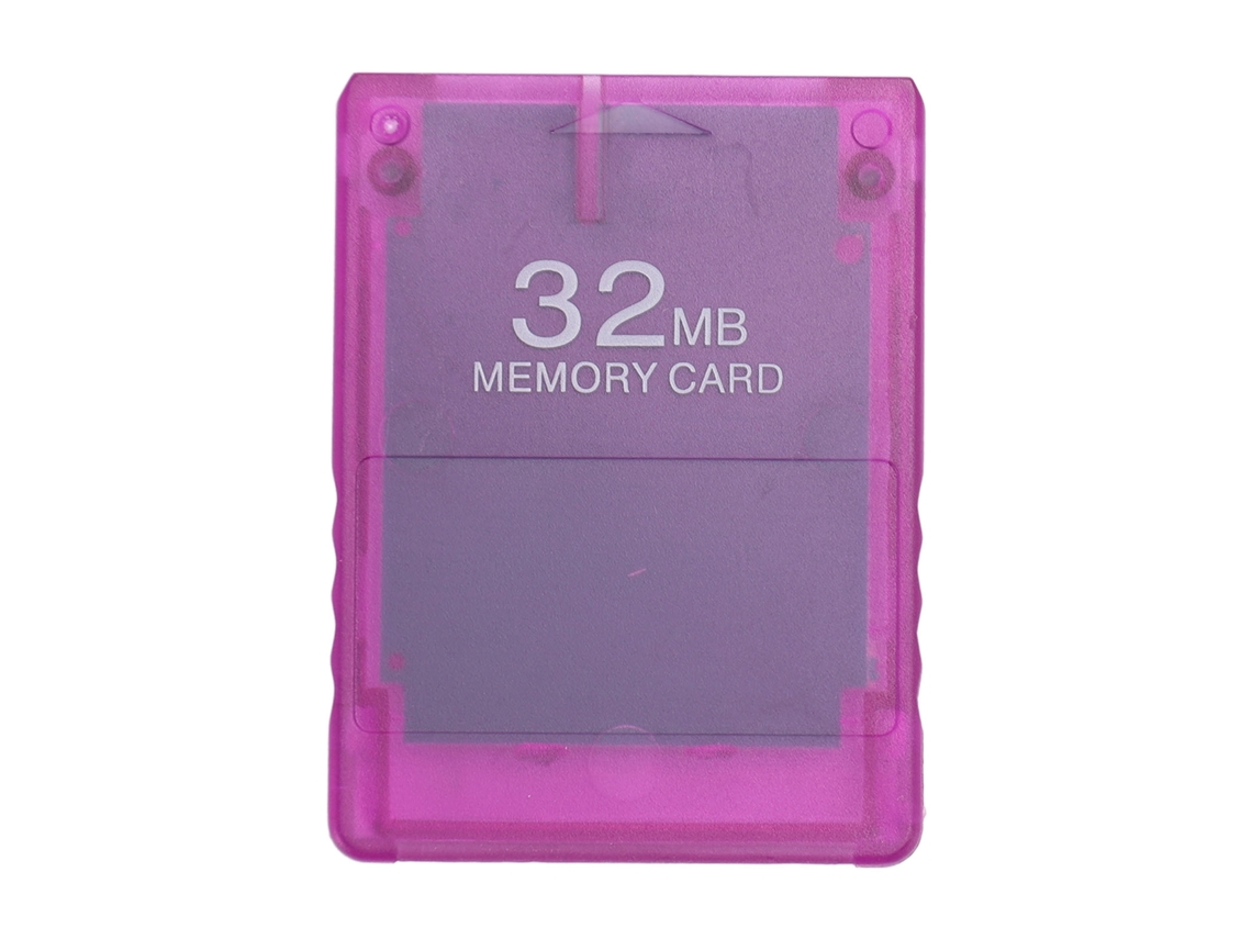 Tarjeta De Memoria De Juego Ps2 32mb Púrpura Transparente Almacenar Juegos Disco Duro Iniciar