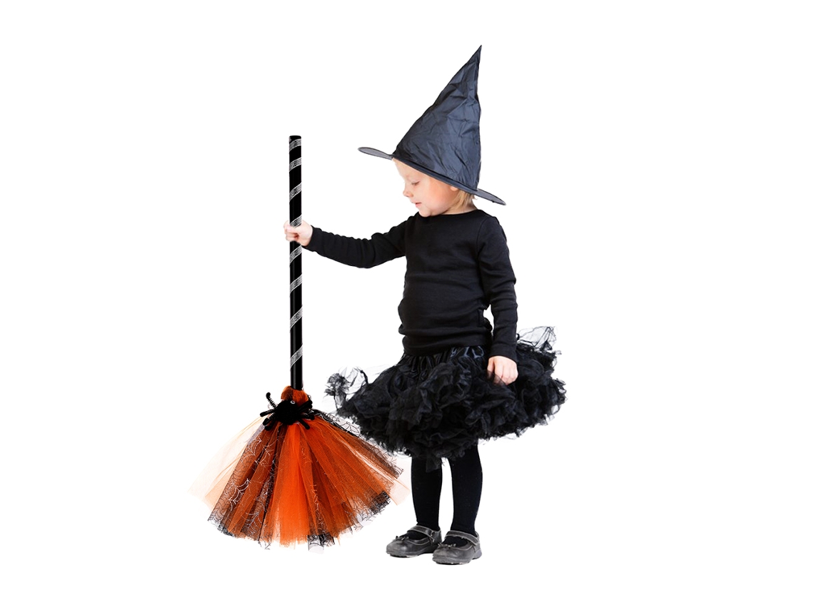 Escoba De Bruja Para Halloween, Accesorio Para Cosplay, Fiestas De Disfraces, Carnavales Y Fiestas Temáticas, 60 Cm.