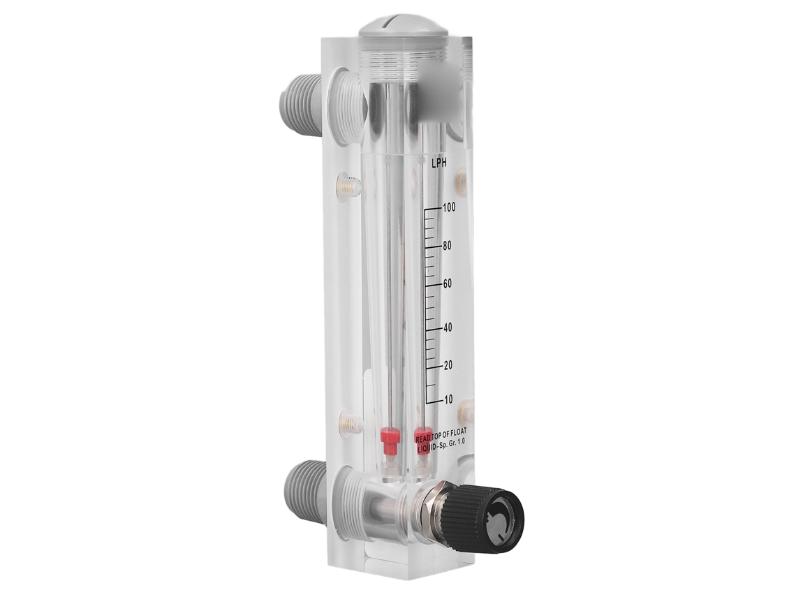 Medidor De Flujo De Líquido De Panel Ajustable De Alta Precisión De 10 A 100 L/h, Acrílico Para Agua.