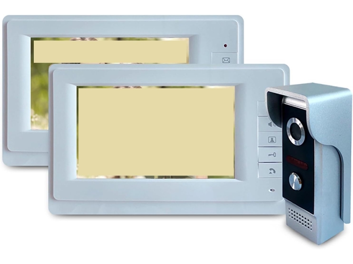 Interphone Visuel De Sonnette 7 Pouces Avec La Protection Résidentielle Sécurité D'appartement