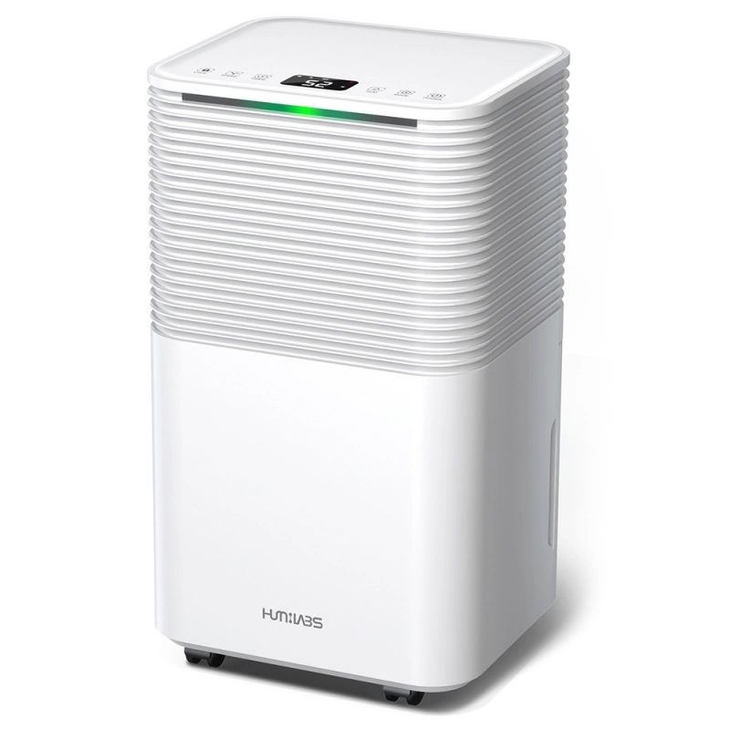 Deshumidificador Humilabs Ol12 Bd031a (12 L, depósito de agua de 2 L, temporizador de 24 h, 3 modos, pantalla táctil LED, bajo nivel de ruido, drenaje automático)