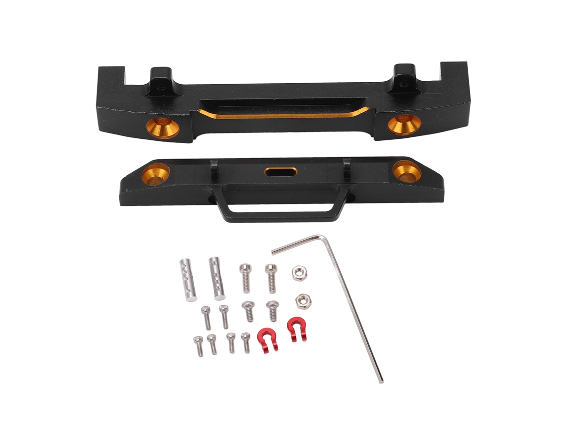 Parachoques Delanteros Y Traseros De Aleación De Aluminio Para Coche Rc Axial Scx24 1/24. Piezas De Mejora Estables.