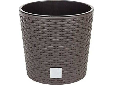 Macetero PROSPERPLAST Rato Round (Marrón - 20x19cm)
