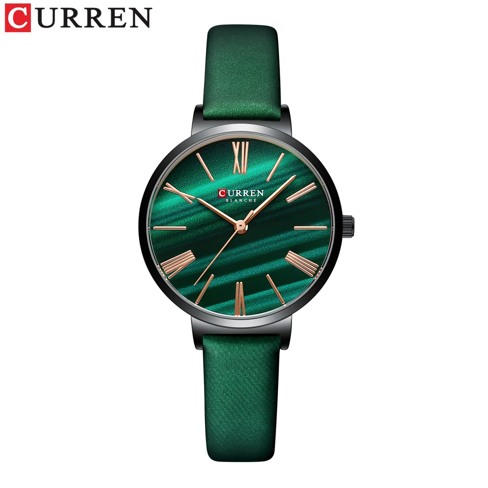 Reloj De Mujer Creativo Y Minimalista, Piel Auténtica, Elegante Reloj De Mujer.