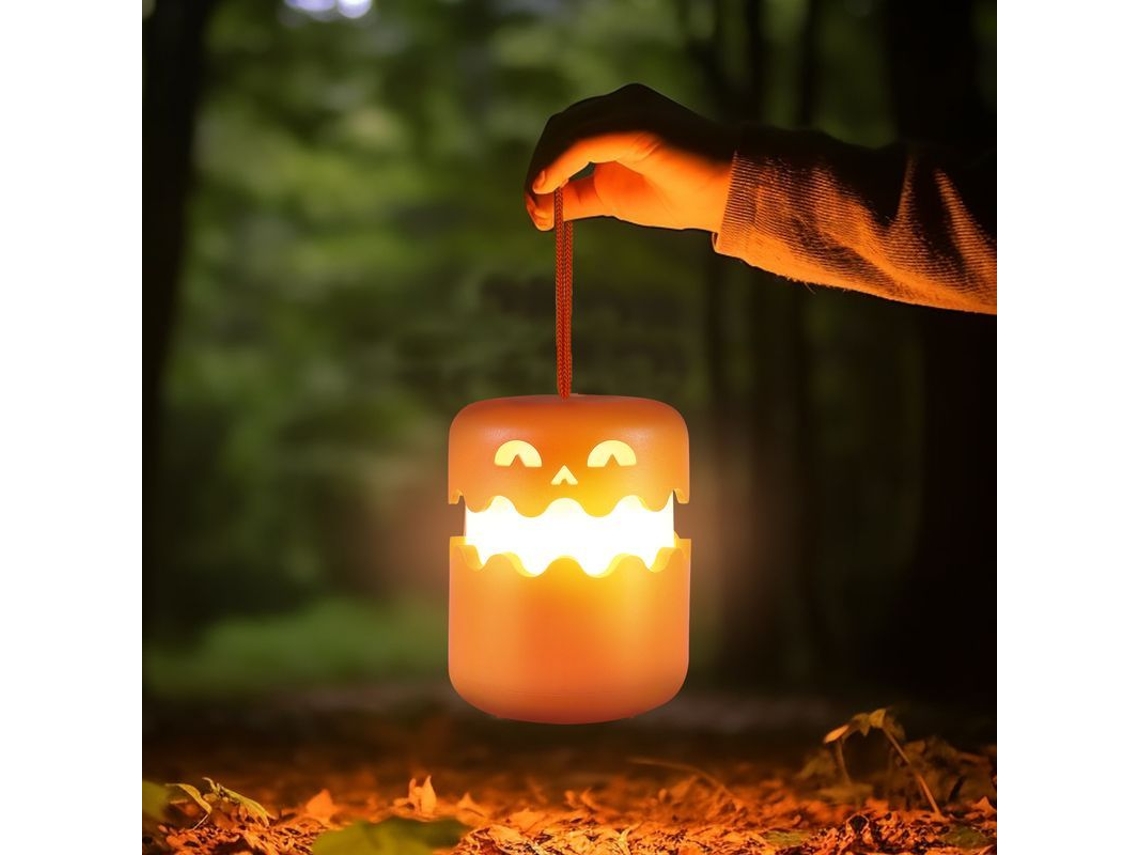 Lámpara De Calabaza De Halloween, Calabaza De Halloween Plegable, Luces Pequeñas Portátiles Para Niños