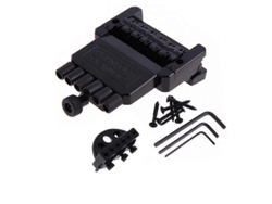Puente Negro Para Guitarra De 6 Cuerdas Sin Clavijero, Para Repuesto De Piezas De Guitarra Eléctrica.