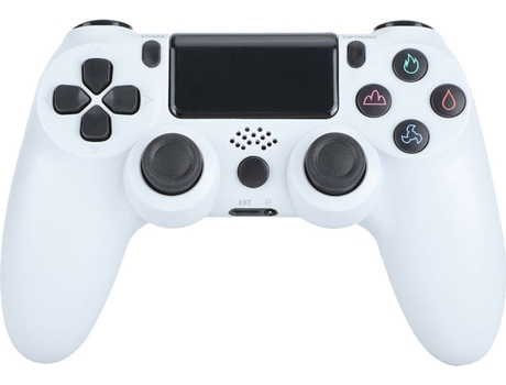 Mando PS4 YLW 200019PS4 Blanco (Inalámbrico)