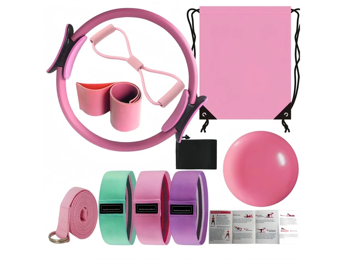 Set De Yoga Pilates (rosa 32 Cm) (10 Piezas)