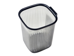 Cubo de basura grande cuadrado de plástico transparente con ranuras, grueso, gran capacidad, para dormitorio, sala de estar, negro transparente, grande