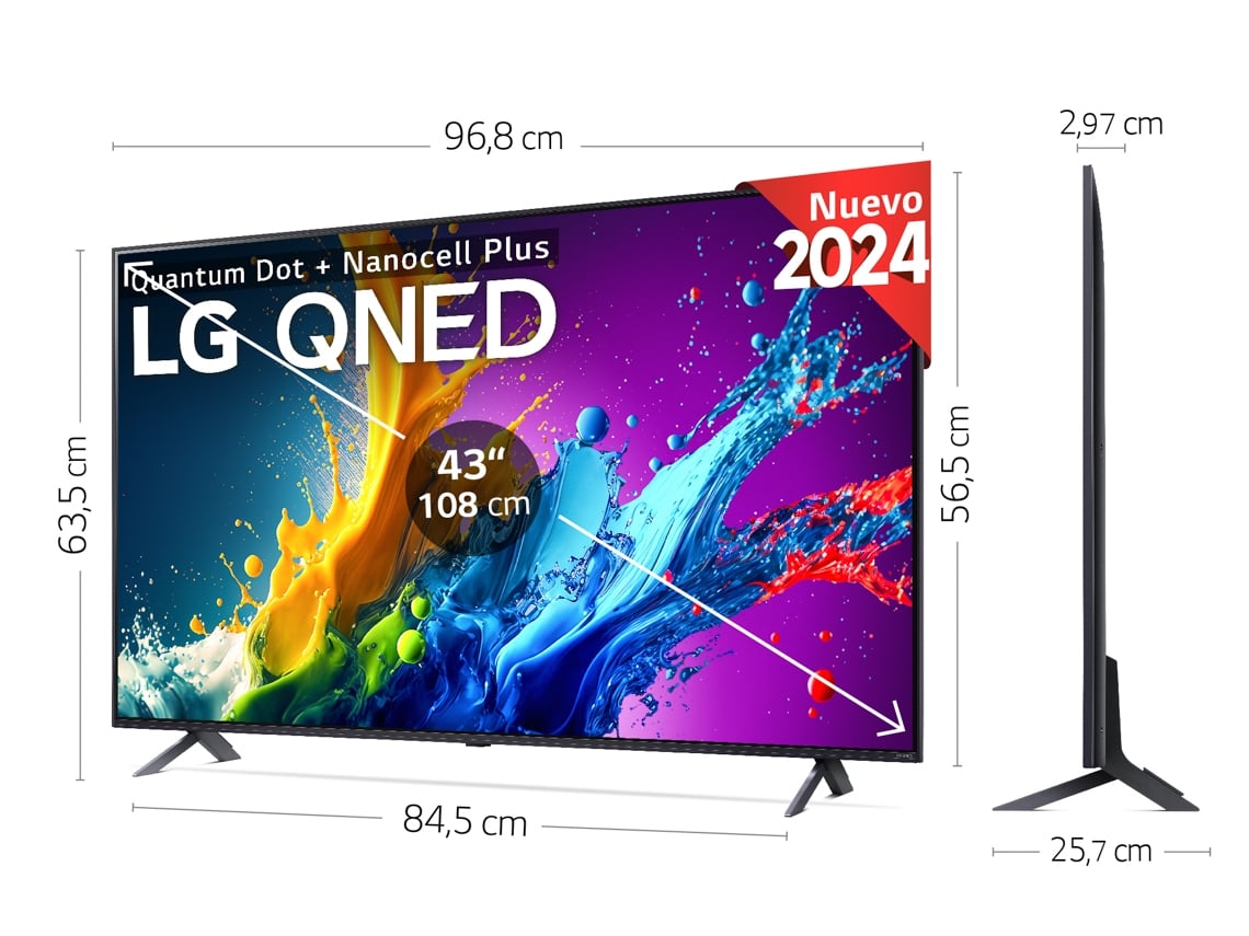 TV LG 43QNED80T6A (QNED 43'' 109 cm 4K Ultra HD Smart TV