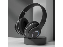 Auscultadores Bluetooth Dobráveis 5.2 Design De Cor Gradiente Música Sem Fio Gaming Preto