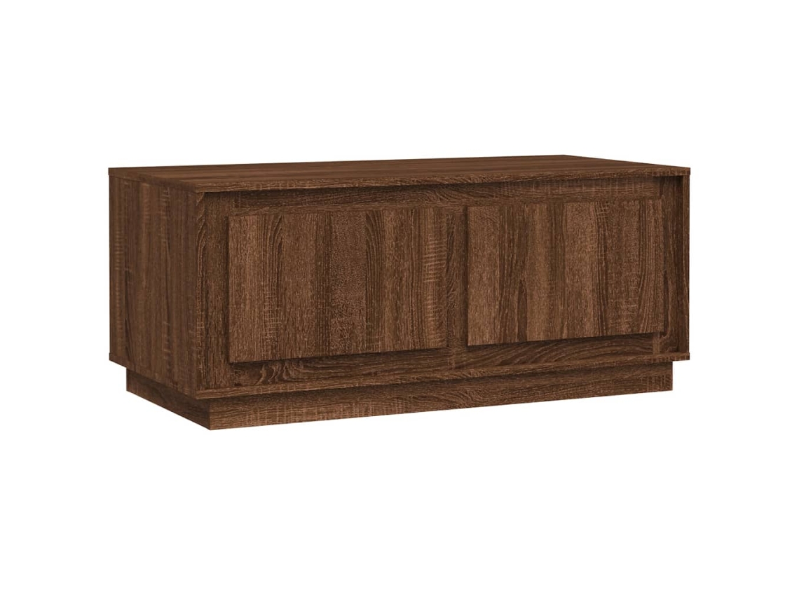 Maison Exclusive - Mesa De Centro Madera Contrachapada Marrón Roble 102x50x44 Cm