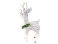 Figura de alce simulado, decoración de ciervo, mesa navideña