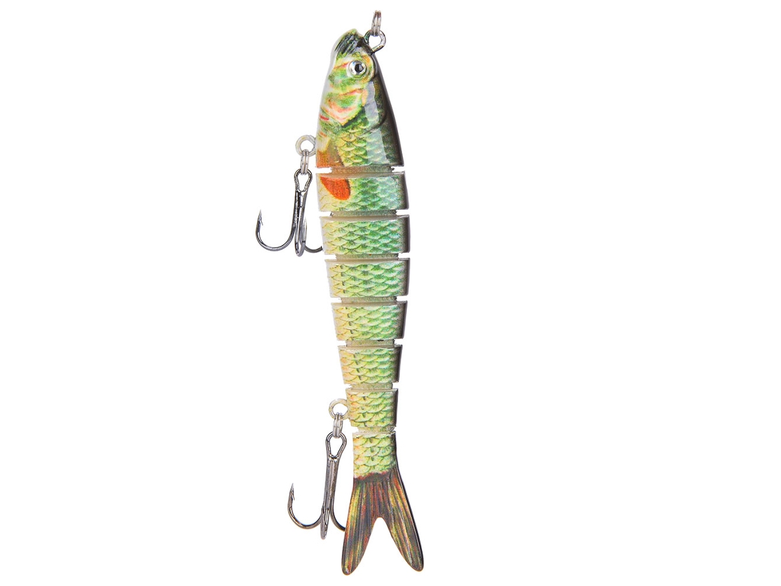 Danu26-señuelo Artificial De Pesca 10cm Con Anzuelo 10, Sección Múltiple, Sumergible, Herramienta De Pesca Marina
