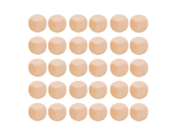 Vlrla-30 Piezas Dados En Blanco Diy De 6 Caras Con Bordes Redondeados Para Juegos De Mesa Y Aprendizaje Matemático Beige