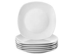 Juego de platos de cerámica para cena, tamaño 9,75 pulgadas, diseño elegante y sólido, 9,75 pulgadas
