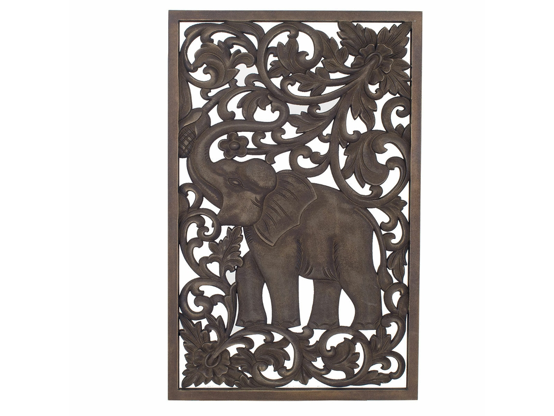 Decoración de Pared SIGNES GRIMALT Elefante 1x70x45 cm