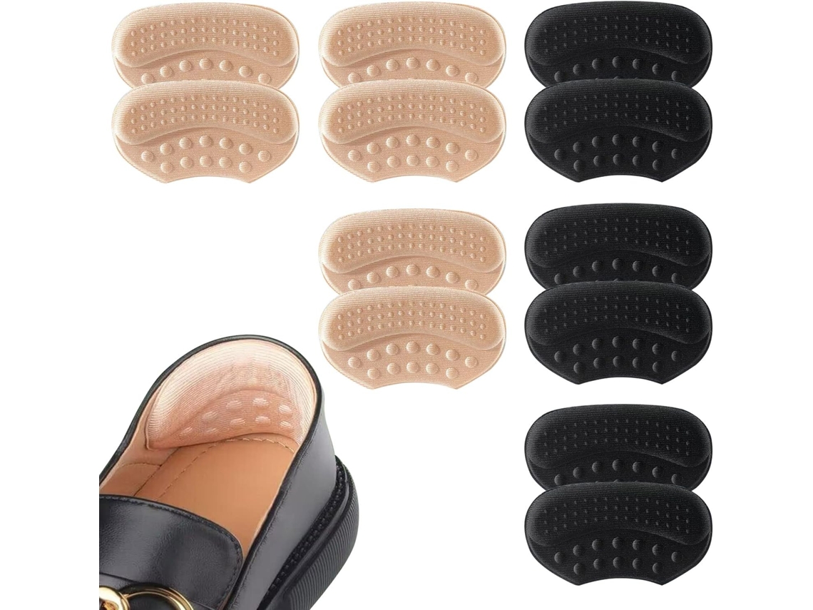 6 Pares Almohadillas Talón Autoadhesivas Antideslizantes, Prevención Roce, Para Zapatos Anchos