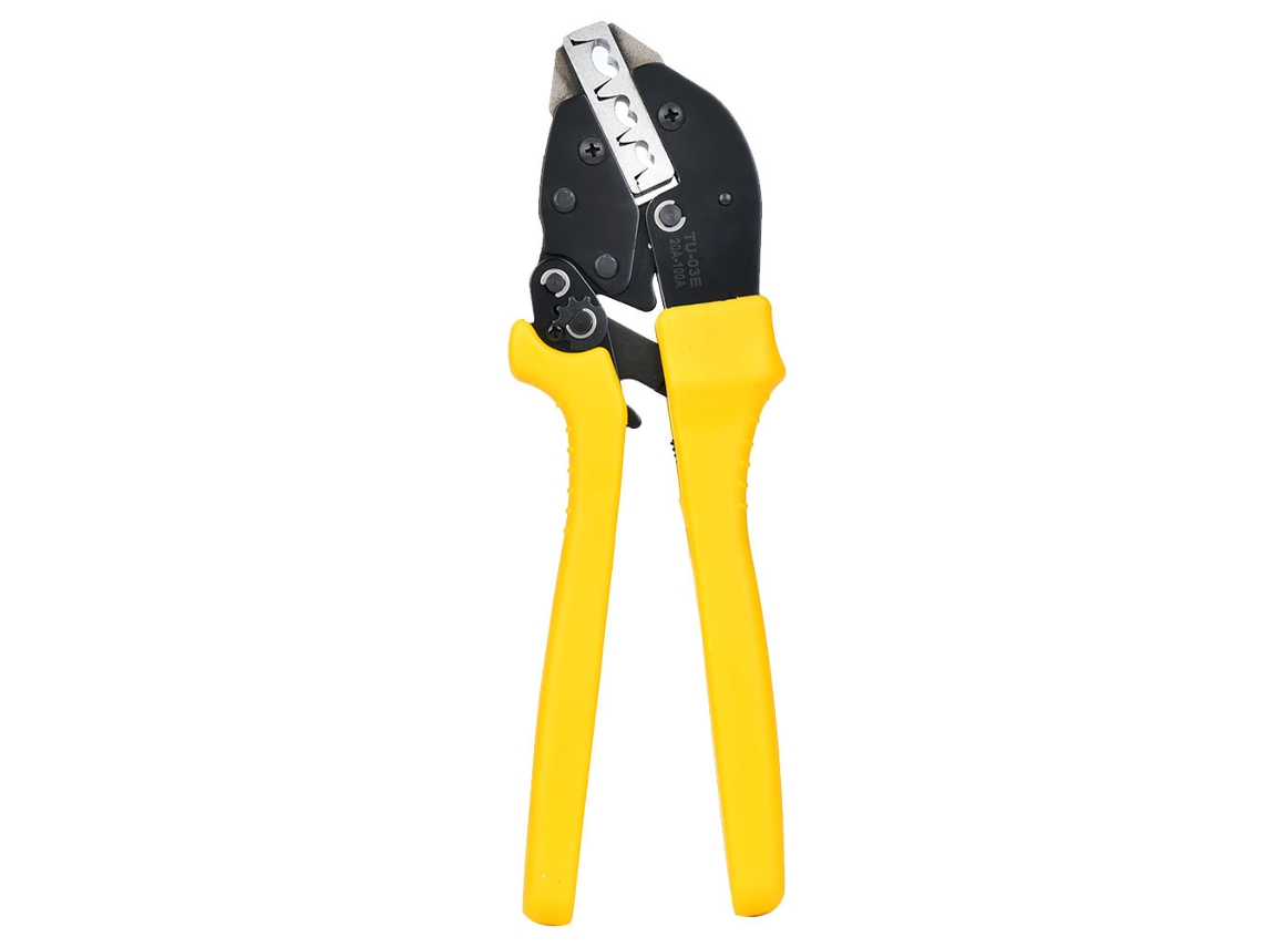 Herramienta De Crimpado De Terminales Con Trinquete Tu-03e. Alicates De Acero Cómodos De 6-16-25 Mm².