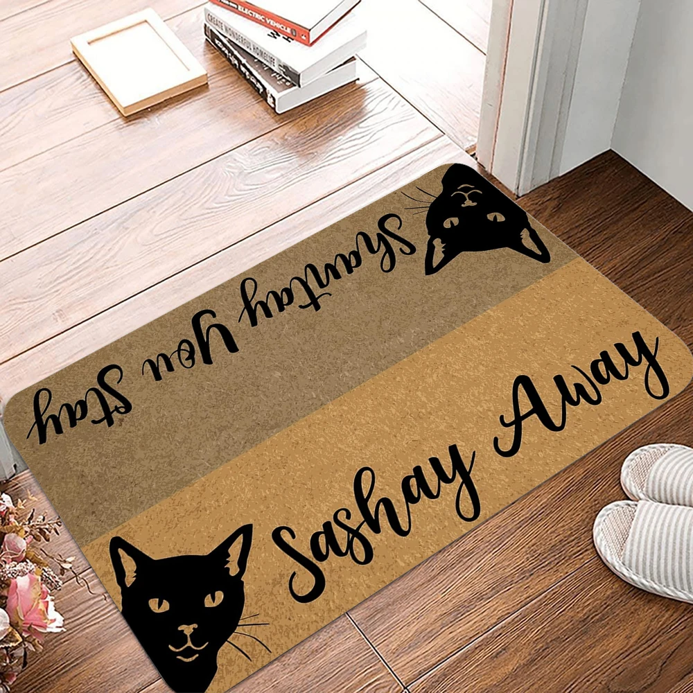 (estilo 4 80x120cm) Felpudo Divertido Con Temática De Gatos, Decoración Del Hogar