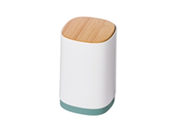 Porta Palillos Automático De Diseño Dividido Multiusos Para Cotton Swabs Hilo Dental Verde