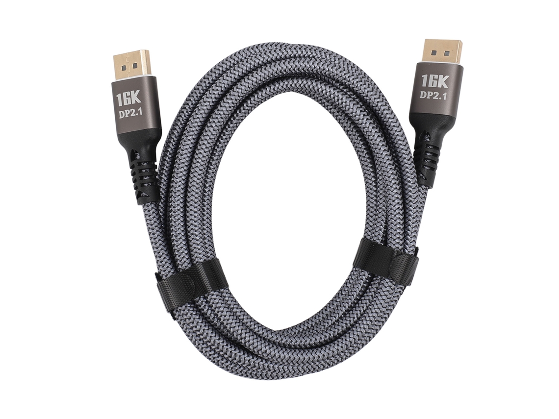 Cable De Extensión Displayport 2.1 De 3 Metros (9,8 Pies), 40 Gbps, 16k, 30 Hz, Hdr Dinámico, Macho A Macho.