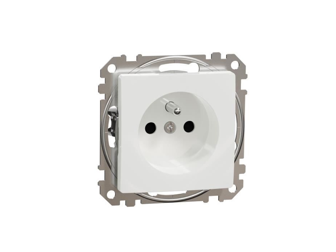 Toma 2Pe con Persianas Terminal Automática Blanco Sdd111012 Sedna Design Schneider ELECTRIC