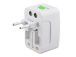 Cargador de pared portátil universal 4 en 1 de World Power, conversor y adaptador de enchufe
