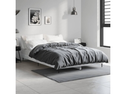 Estructura De Cama Madera De Ingeniería Gris Hormigón 120x190cm