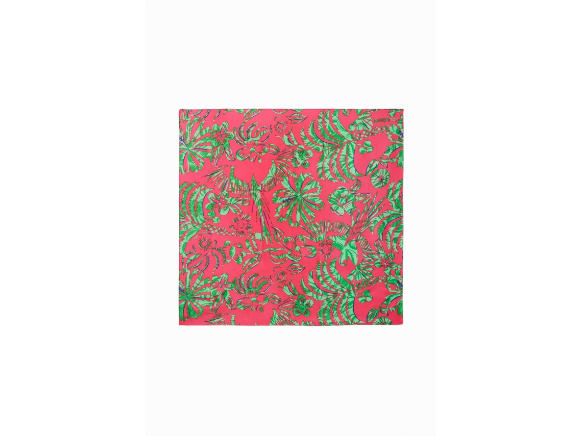 Pañuelo cuadrado tropical de mujer DESIGUAL