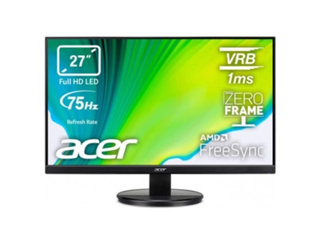Monitor ACER KB272HLHbi (27'' - 1 ms - 75 Hz - FreeSync)