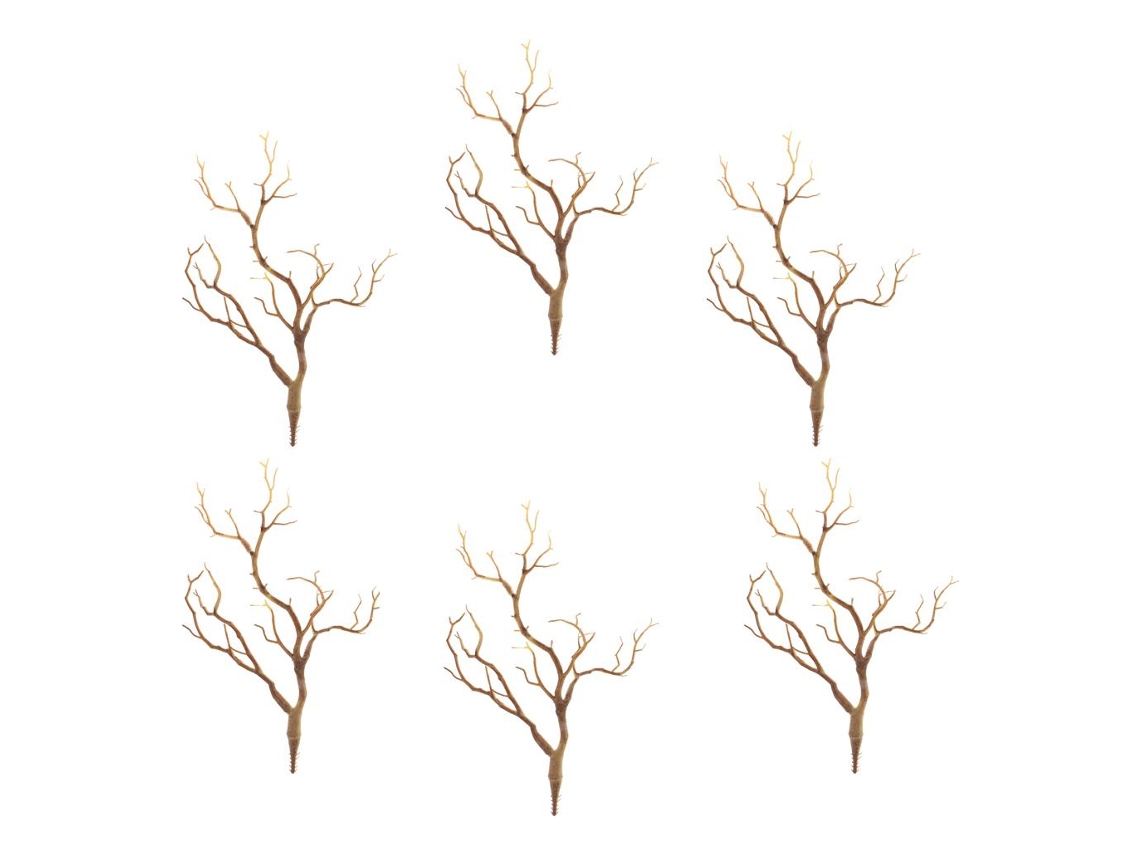 Arreglo floral con 6 ramas de árbol artificiales