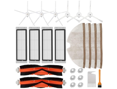 Kit de accesorios para Roborock S5 S6 E20 E25 E35 S50 para aspiradora robótica xiaomi Mi Mijia, paquete de 22 piezas de repuesto