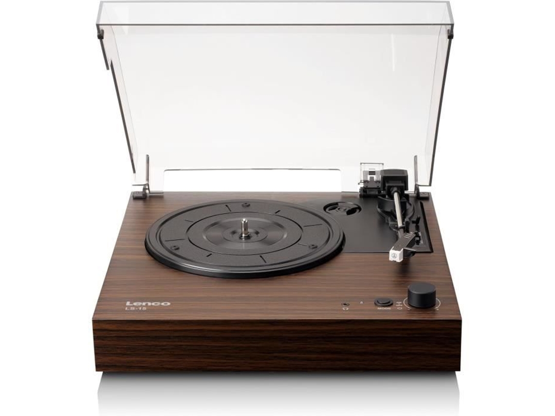 Tocadiscos Lenco Ls 15wd Brown con Bluetooth y altavoces integrados