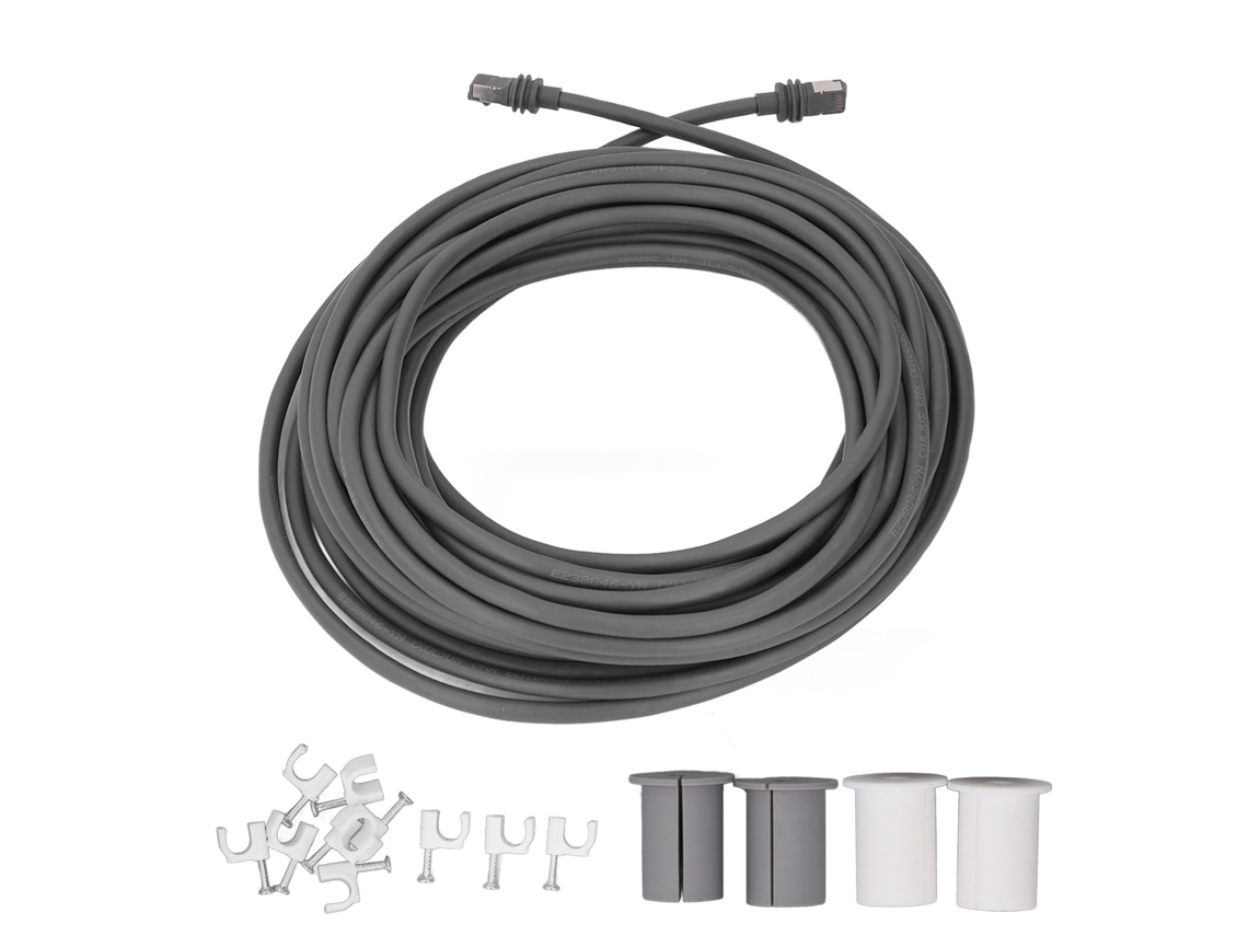 Cable De Satélite Rectangular Impermeable De Repuesto De 9 Metros (30 Pies) Con Cubierta Protectora Y Clip Para V3 Gen 3