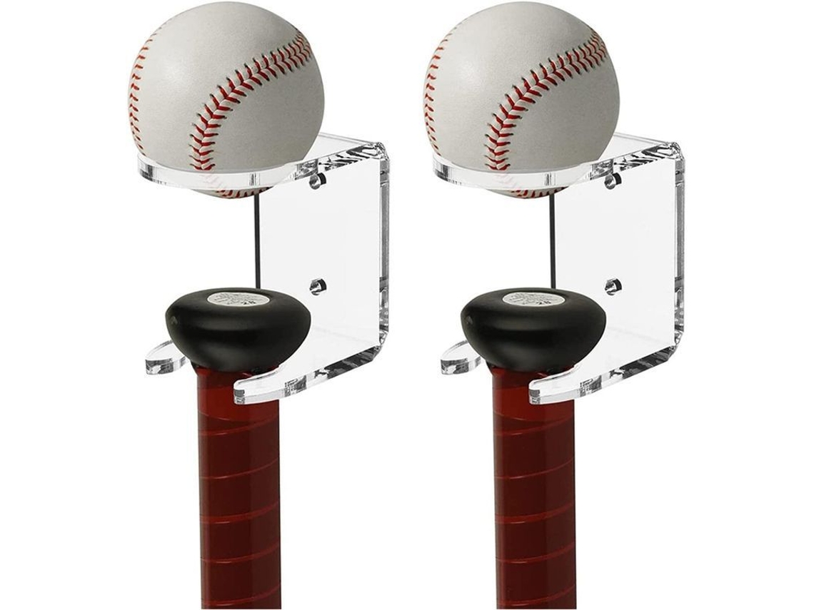 2026altiro-soporte De Pared Para Bate De Béisbol, Estante Vertical De 2 Piezas Para Bate De Béisbol, Expositor De Acrílico Inoxidable.