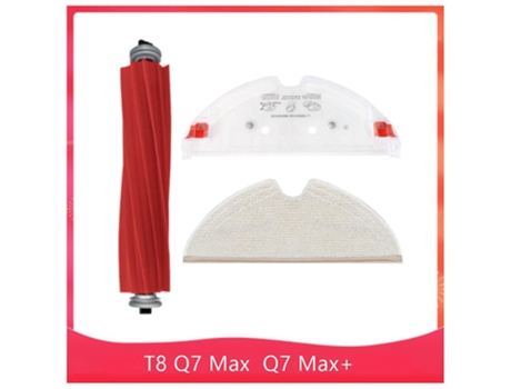 3 peças para roborock t8/q7 max/max+ escova principal para esfregão de pano suporte para esfregão