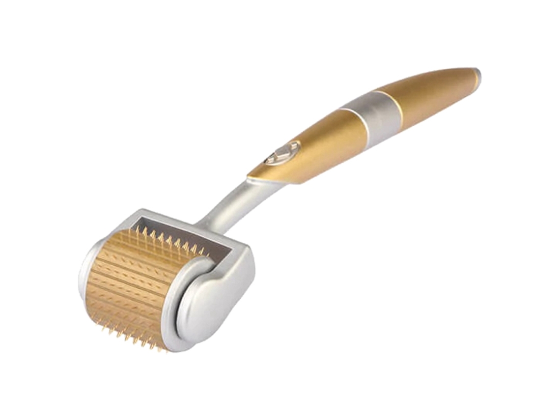 Rodillo De Microneedling Profesional 192 Pines Titanio 0.75mm Para Cuidado Facial Mujer
