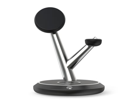 Soporte de carga inalámbrico magnético, base de carga rápida 4 en 1 de 15 W, para iPhone/Apple Watch/AirPods, negro CHRONUS