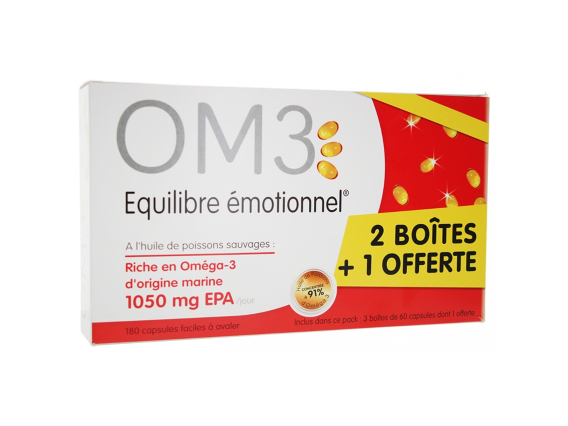 Equilibrio Emocional Lote de 3 X 60 Cápsulas OM3